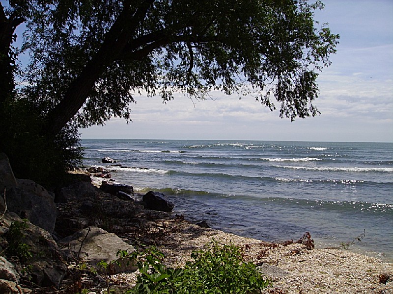 Kelleys Island of the western basin of Lake Erie, directly across from  Marblehead Ohio